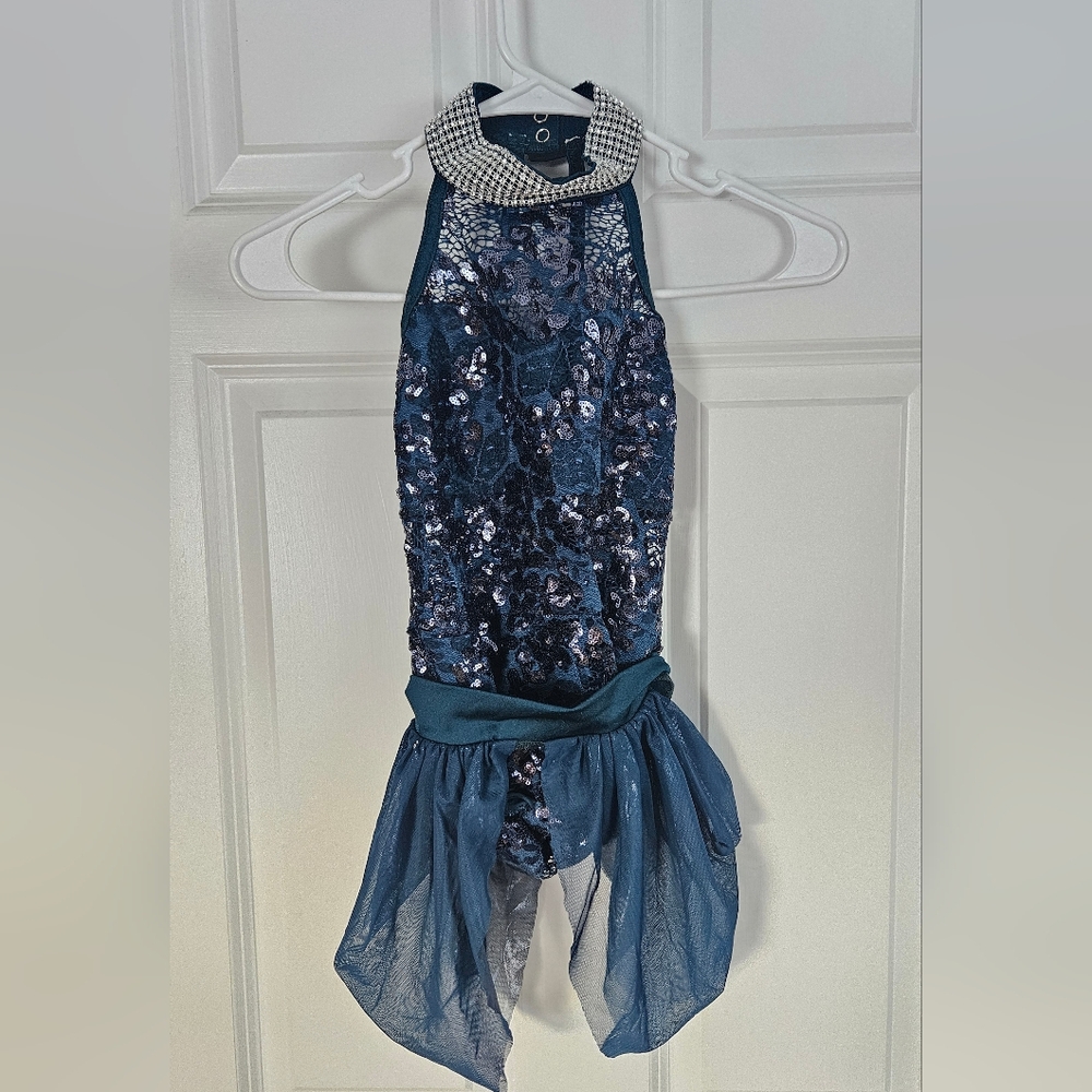 Kellé Blue Sequin Dance Costume